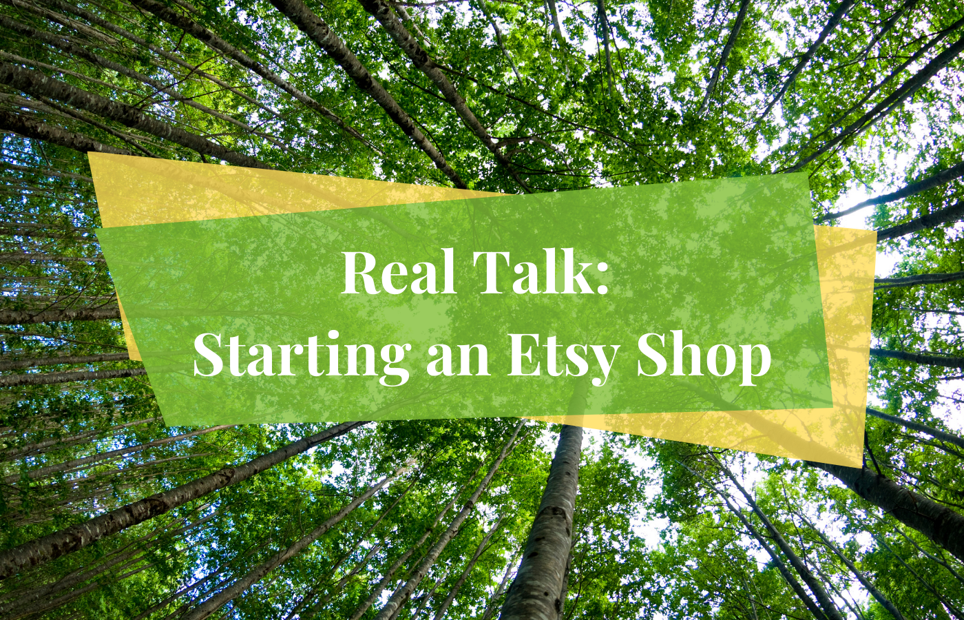 Text Reads Real Talk: Starting An Etsy Shop