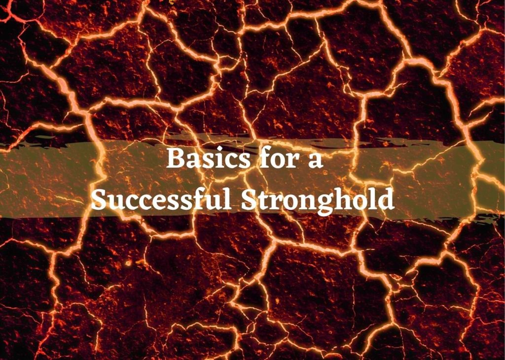 Test reads Basics for a Successful Stronghold over lava