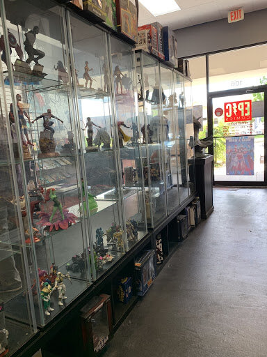 Massive wall of figurines behind glass