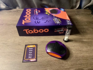 Taboo Game Box, Timer, Buzzer and Clue Card