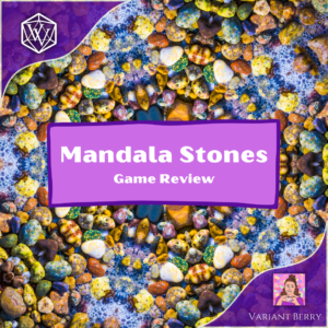 Text reads Mandala Stones: Game Review