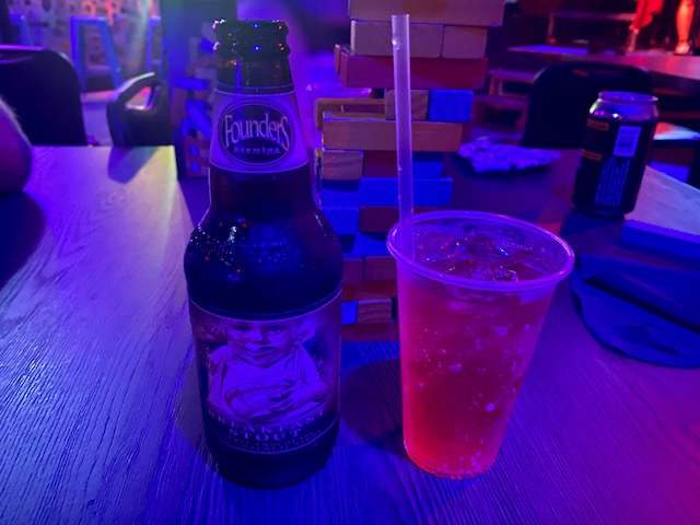 Pictured: Flounder’s Breakfast Stout and Hyrule Hero drinks