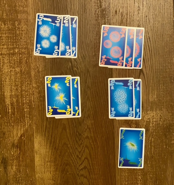 Hanabi Cards of different colors