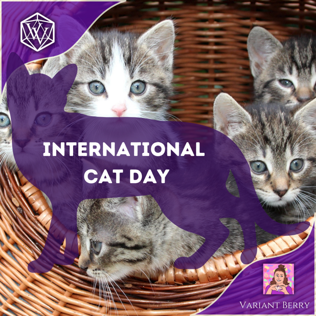 Text reads: International Cat Day