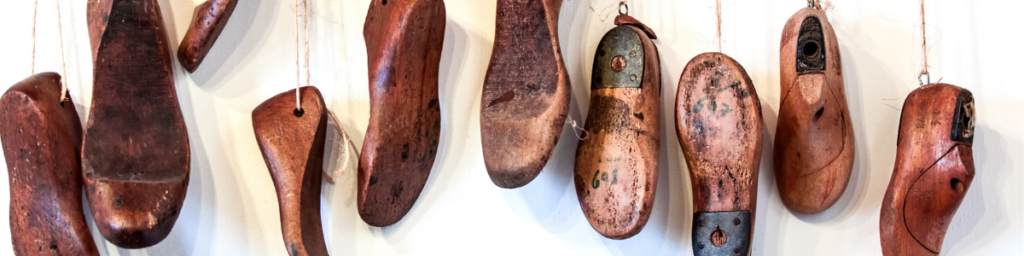 Wooden cobbler's tools