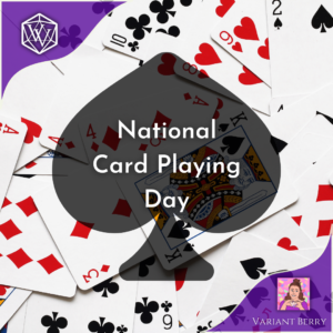 Text reads National Card Playing Day