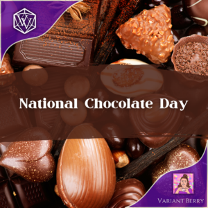 Text reads: National Chocolate Day