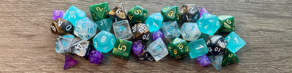 Pictured: Multi Colored Dice