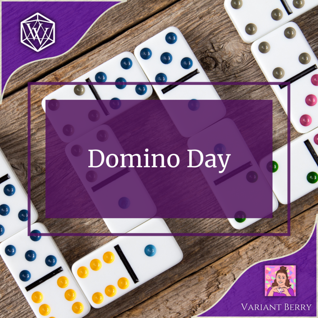 Text reads: Domino Day