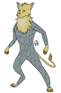 Image of Glosclaw, feline humanoid
