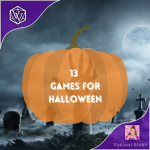 Text reads: 13 Games for Halloween