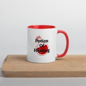 mug reads "Potion of Healing"
