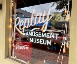 Front window reads Replay Amusement Museum