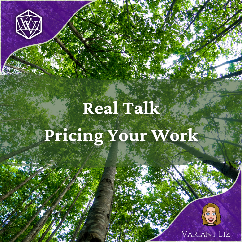 Text Reads: Real Talk: Pricing Your Work