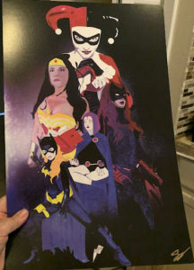 Print featuring the ladies of DC Comics