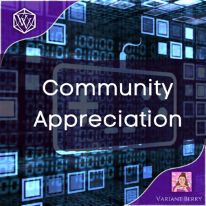 Text reads Community Appreciation