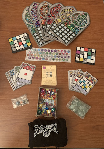 Sagrada Game Components