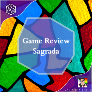 Text reads: Game Review Sagrada